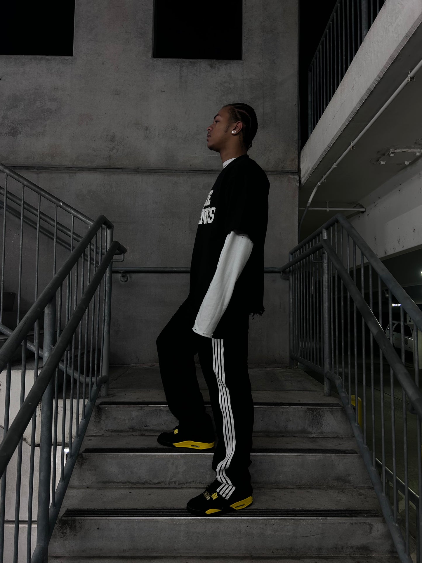 BLACK “NOSTALGIA” TRACK PANTS